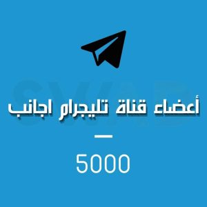زيادة 5000 عضو قناة تليجرام اجنبي