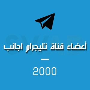 زيادة 2000 عضو قناة تليجرام اجنبي